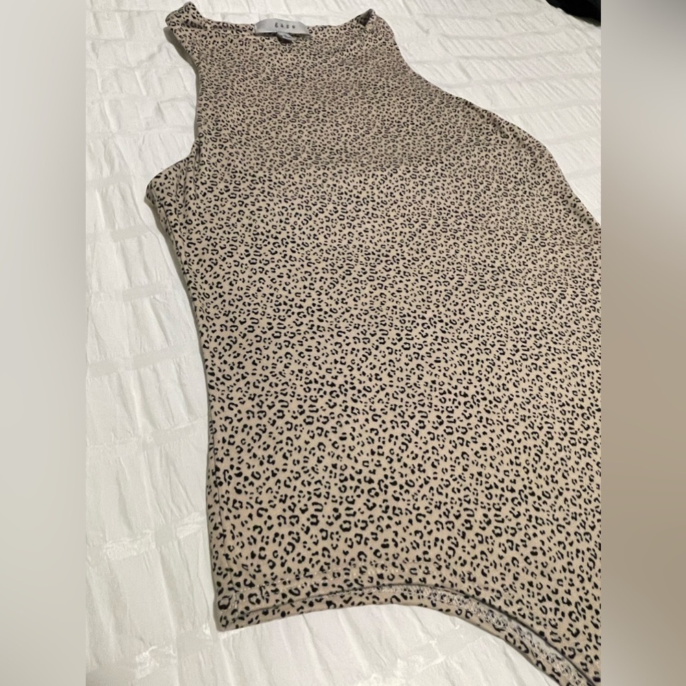 GAZE Cheetah Leopard Tank Bodysuit Medium - Picture 2 of 5